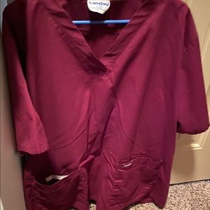 Crimson Scrub Top Size 3XL